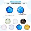 14Pcs 7 Colors Blown Glass Wishing Bottle Bubble Vial GLAA-NB0001-45-3