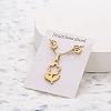201 Stainless Steel Pendant Necklaces & Stud Earrings Sets FS-WG852B2-11-1