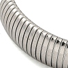 Non-Tarnish 304 Stainless Steel Spring Bangles for Women Men BJEW-U003-02F-P-3