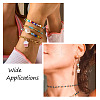 64Pcs 16 Style Light Gold Alloy Enamel Pendants ENAM-FW0001-06-6
