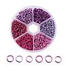 6 Colors Aluminum Wire Open Jump Rings ALUM-X0001-01C-1