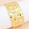 Simple 304 Stainless Steel Cuff Bangles for Women BJEW-P363-10G-1