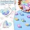 20Pcs Transparent Resin & Imitation Pearl Cabochons CRES-YW0001-48-2