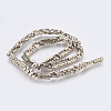 Electroplated Non-magnetic Synthetic Hematite Bead Strand G-E495-14B-2