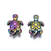 Rack Plating Rainbow Color Alloy Beads PALLOY-S180-333-2