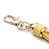 Imitation Leather with Light Gold Alloy Clasps Tassel Big Pendants Decorations AJEW-WH0223-28A-04-2