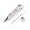 Fishtail Resin & Polymer Clay Pave Rhinestone Ball-Point Pen AJEW-T013-05A-3