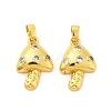 Brass Micro Pave Cubic Zirconia Pendants KK-G533-17G-01-1