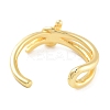 Bowknot Rack Plating Brass Open Cuff Rings RJEW-Z059-17G-3