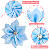 Polyester Rhinestones Flower for Ornament Appliques DIY Wedding FIND-WH20001-76A-6