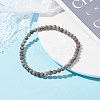4.5mm Round Natural Maifanite/Maifan Stone Beads Stretch Bracelet BJEW-JB07088-04-2