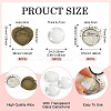 32Pcs 3 Styles Tibetan Style Alloy Pendant Cabochon Settings with Transparent Glass Cabochons FIND-TA0004-79-3