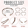 20Pcs Waxed Polyester Cord Bracelet Making AJEW-TAC00100-3
