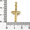 Brass Micro Pave Clear Cubic Zirconia Pendants ZIRC-I070-112G-3