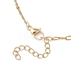 Natural Pearl Rice & 304 Stainless Steel Satellite Chain Paperclip Chain Necklaces for Women NJEW-JN05822-02-5
