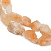 Frosted Raw Rough Heated Natural Citrine Beads Strands G-G282-A01-01-4