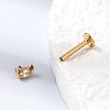 F136 Titanium Pave Clear Cubic Zirconia Moon Internally Threaded Labrets ME-CBA9828-01G-3