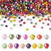 1500Pcs 15 Colors Picasso Baking Paint Glass Seed Beads SEED-TA0001-50-1