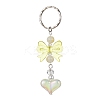 Acrylic Heart with Bowknot Keychains KEYC-JKC00612-04-1