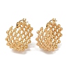Ion Plating(IP) 201 Stainless Steel Hoop Earrings EJEW-I309-29G-1