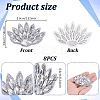 Glass Clothing Patches PATC-WH0028-025G-2