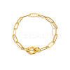 Brass Cable Chains Bracelets for Women FS-WGC8AF4-06-1