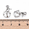 Brass Micro Pave Cubic Zirconia Peg Bails Pendants KK-U056-56P-3