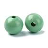 Wood Large Hole European Beads X-WOOD-D027-01H-2