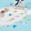 SUNNYCLUE 36Pcs 6 Colors Mini Resin Octopus Ornaments CRES-SC0002-70-4