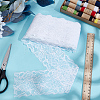 Polyester Elastic Flower Lace Trim Fabric DIY-WH0632-94B-3