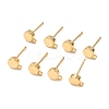 SHEGRACE Brass Stud Earring Findings XGR0105G-151G-1