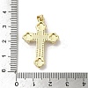 Brass Pave Shell Pendants X-KK-I708-17B-G-3