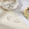 6Pcs 3 Styles 304 Stainless Steel Pendants STAS-LP0003-26-1