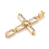 Brass Micro Pave Cubic Zirconia Pendants KK-A281-26D-G-2
