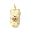 Opaque Resin Pendants KK-G406-13G-02-1