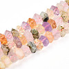 Natural Amethyst & Citrine & Rose Quartz & Prehnite Beads Strands G-N347-09A-12-2