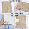 Rectangle Self Adhesive Linen Patches AJEW-WH20011-10B-4