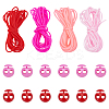 12M 4 Colors Hollow Pipe PVC Tubular Synthetic Rubber Cord RCOR-UN0001-02D-1