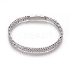 1Pc 304 Stainless Steel Mesh Bracelets BJEW-DJ0001-67-1