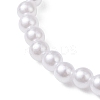 ABS Plastic Imitation Pearl Beads Stretch Bracelets BJEW-JB13207-4