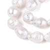 Baroque Natural Nucleated Pearl Keshi Pearl Beads Strands PEAR-S020-F08-01-3