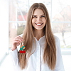 6Pcs 3 Colors Cherry Wool Knitting Pendant Decorations HJEW-CP0001-20-4