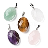 Natural Mixed Gemstone Pendants G-E603-03P-1