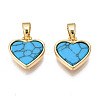 Real 18K Gold Plated Brass Pendants KK-N233-169A-03C-2
