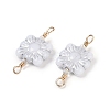 Opaque Acrylic Links Connector Charms KK-K296-07A-G-2