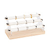 Wood & Acrylic Ring Display Risers RDIS-WH0001-30-1