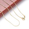 Unique Unisex 304 Stainless Steel Beading Chain Necklaces NJEW-M023-008-3