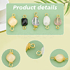 100Pcs 5 Style Natural Stone Connector Charms G-PH0001-83-7