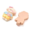 Opaque Resin Cabochons RESI-F072-09-2