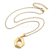 304 Stainless Steel Geometric Pendant Necklaces for Women NJEW-S439-04B-G-5